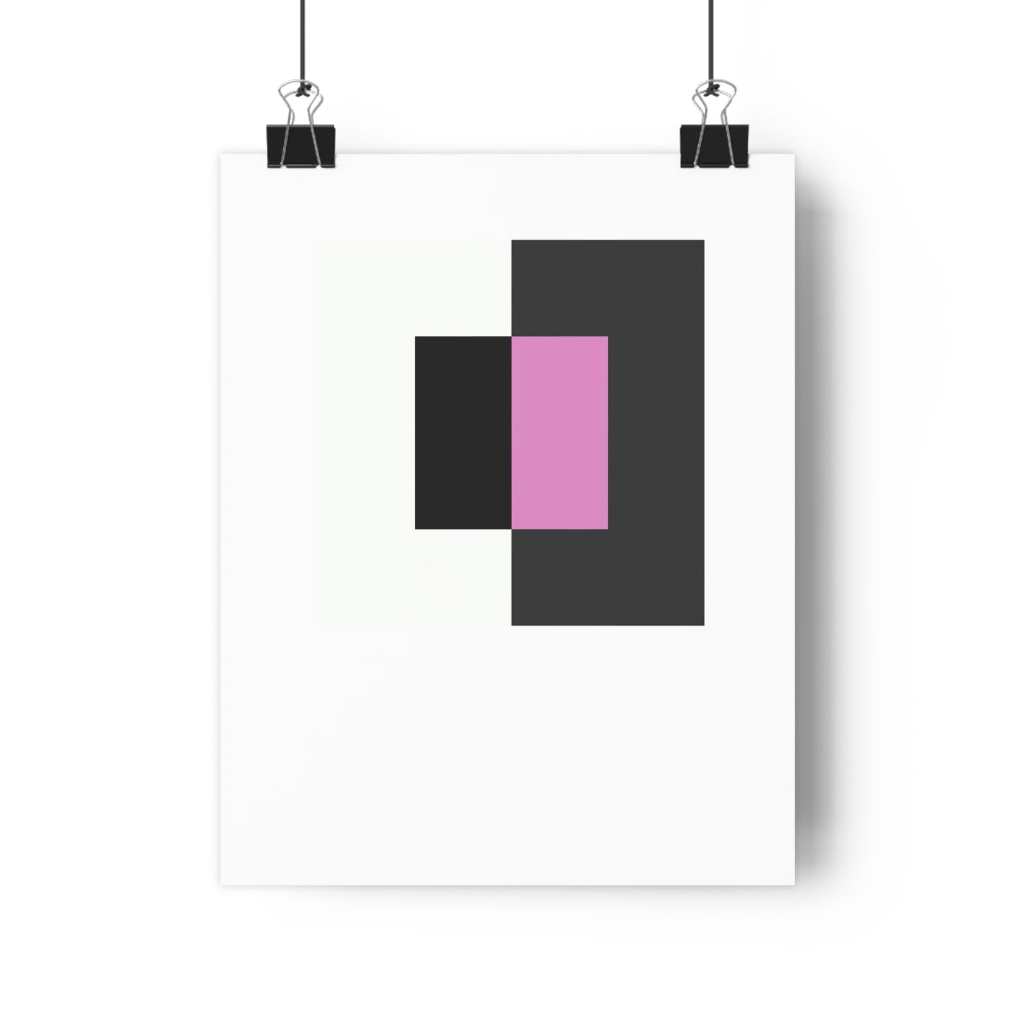 Purple Black and White Square Geometric Art Print - The Mood Room By Viddy Pop Art Prints