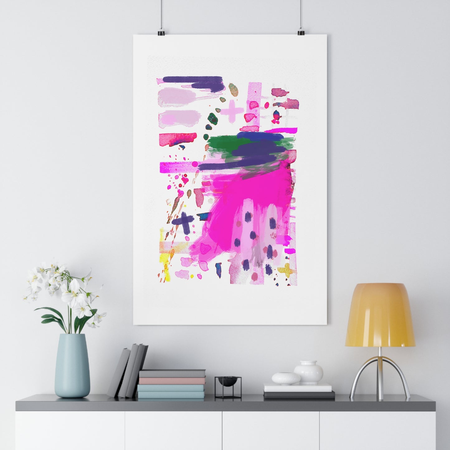 "Emily" Abstract Watercolor Art Print - The Mood Room By Viddy Pop Art Prints