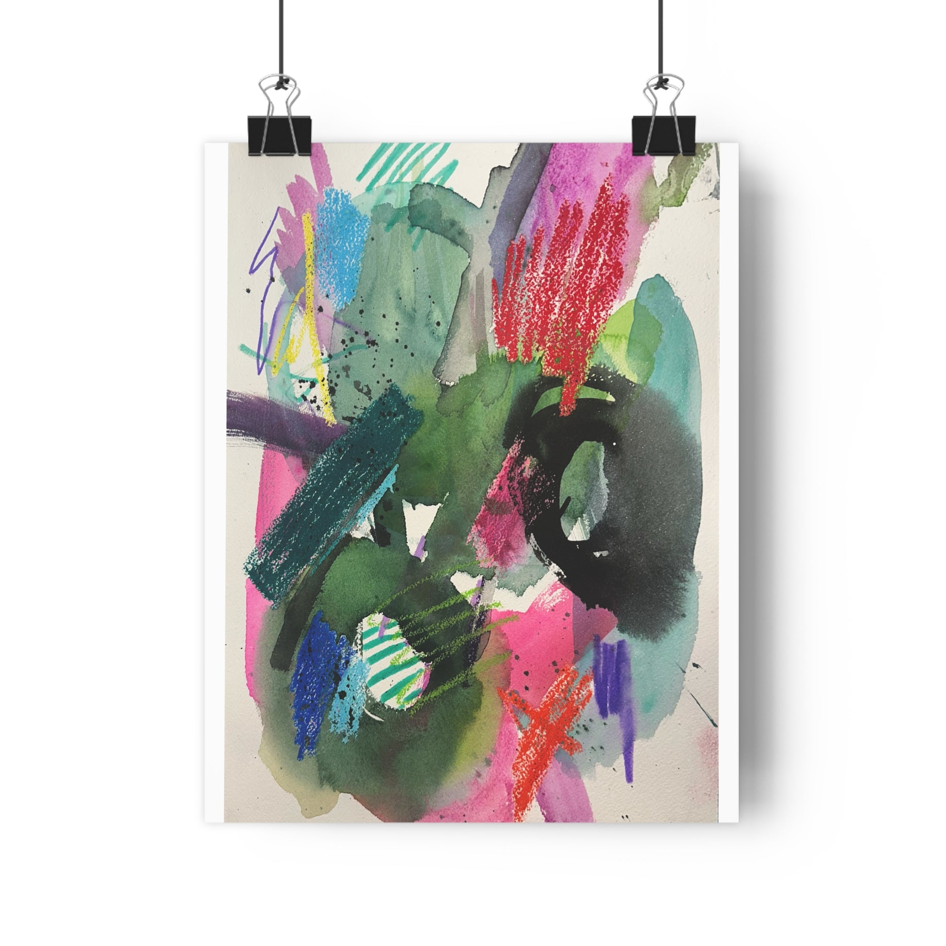 Sunday Splash Abstract Watercolor Art Print - The Mood Room By Viddy Pop Art Prints