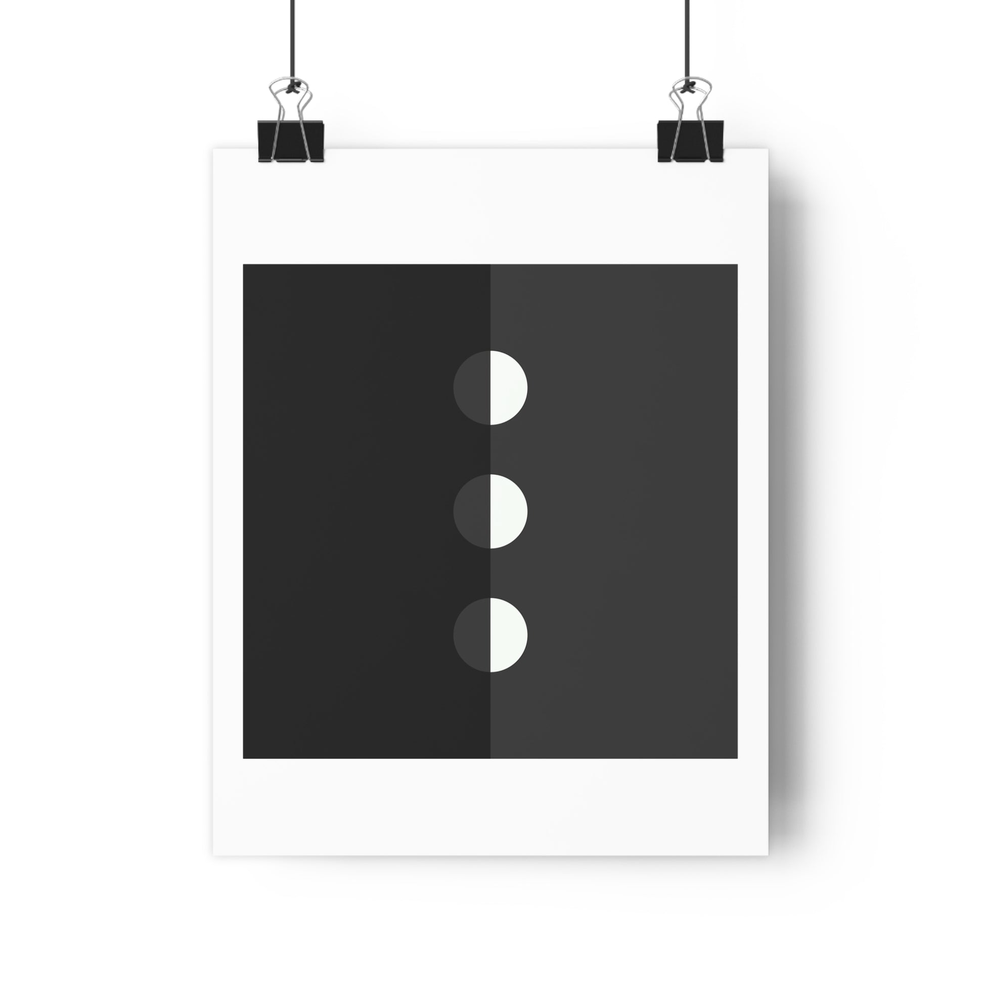 Kourts Black and White Geometric Art Print - The Mood Room By Viddy Pop Art Prints