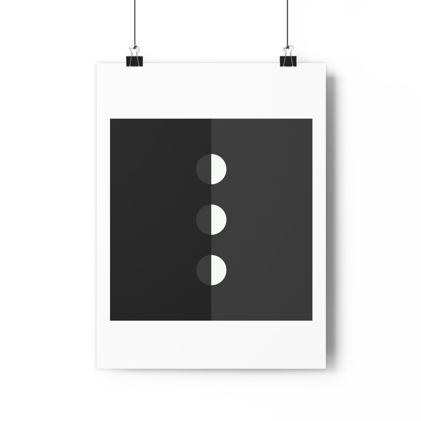 Kourts Black and White Geometric Art Print - The Mood Room By Viddy Pop Art Prints