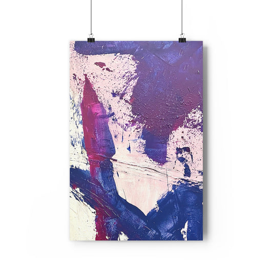 Morgan Purple Abstract Acrylic Art Print - The Mood Room By Viddy Pop Art Prints