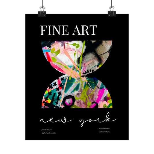 Black Fine Art Graffiti Art Print