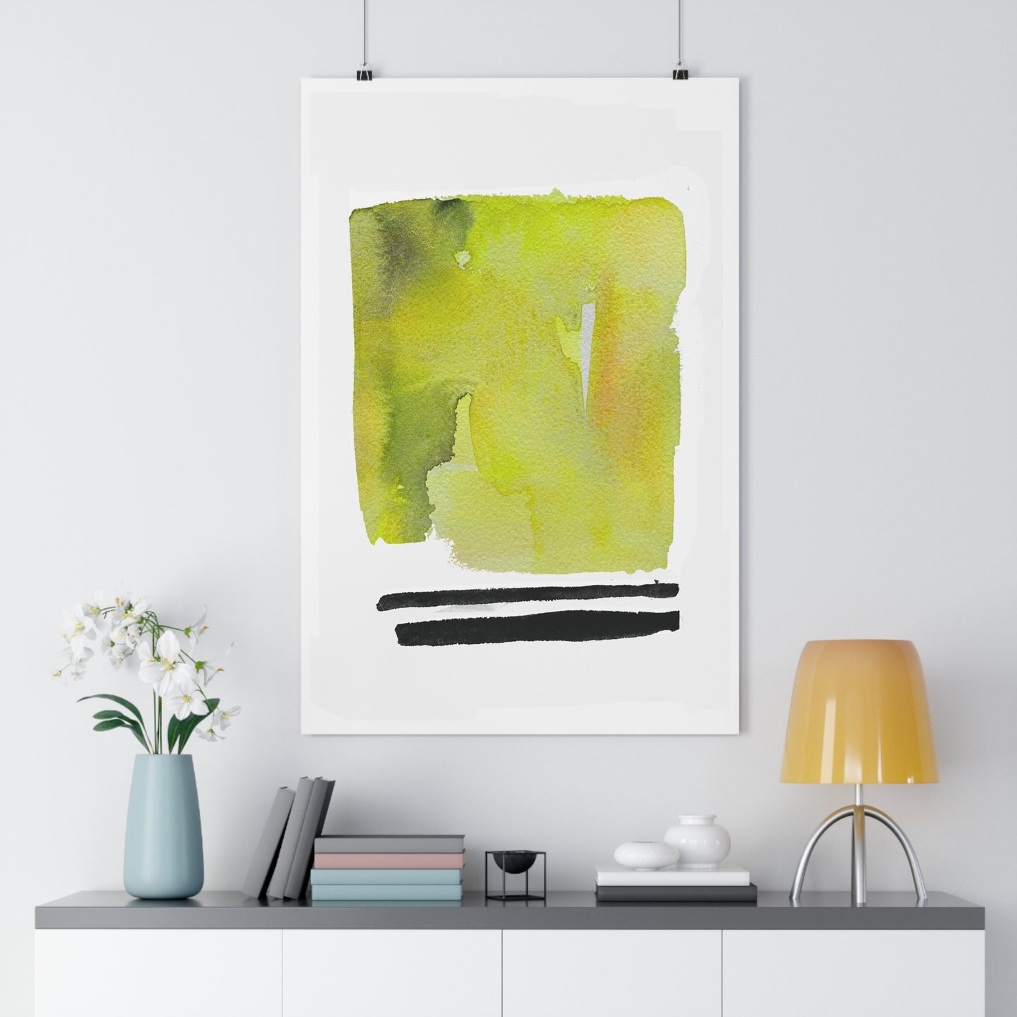 Mia Abstract Watercolor Art Print - The Mood Room By Viddy Pop Art Prints