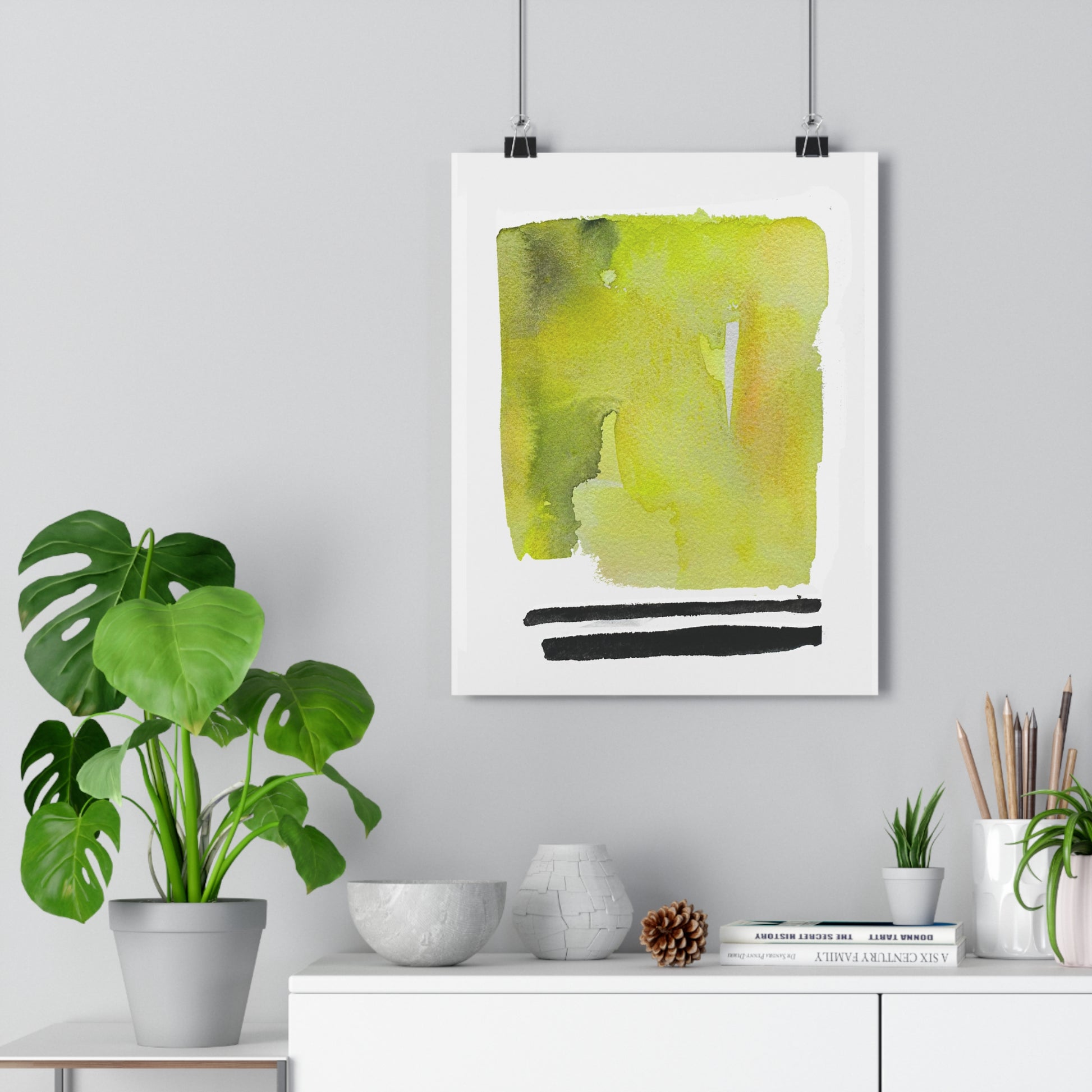 Mia Abstract Watercolor Art Print - The Mood Room By Viddy Pop Art Prints