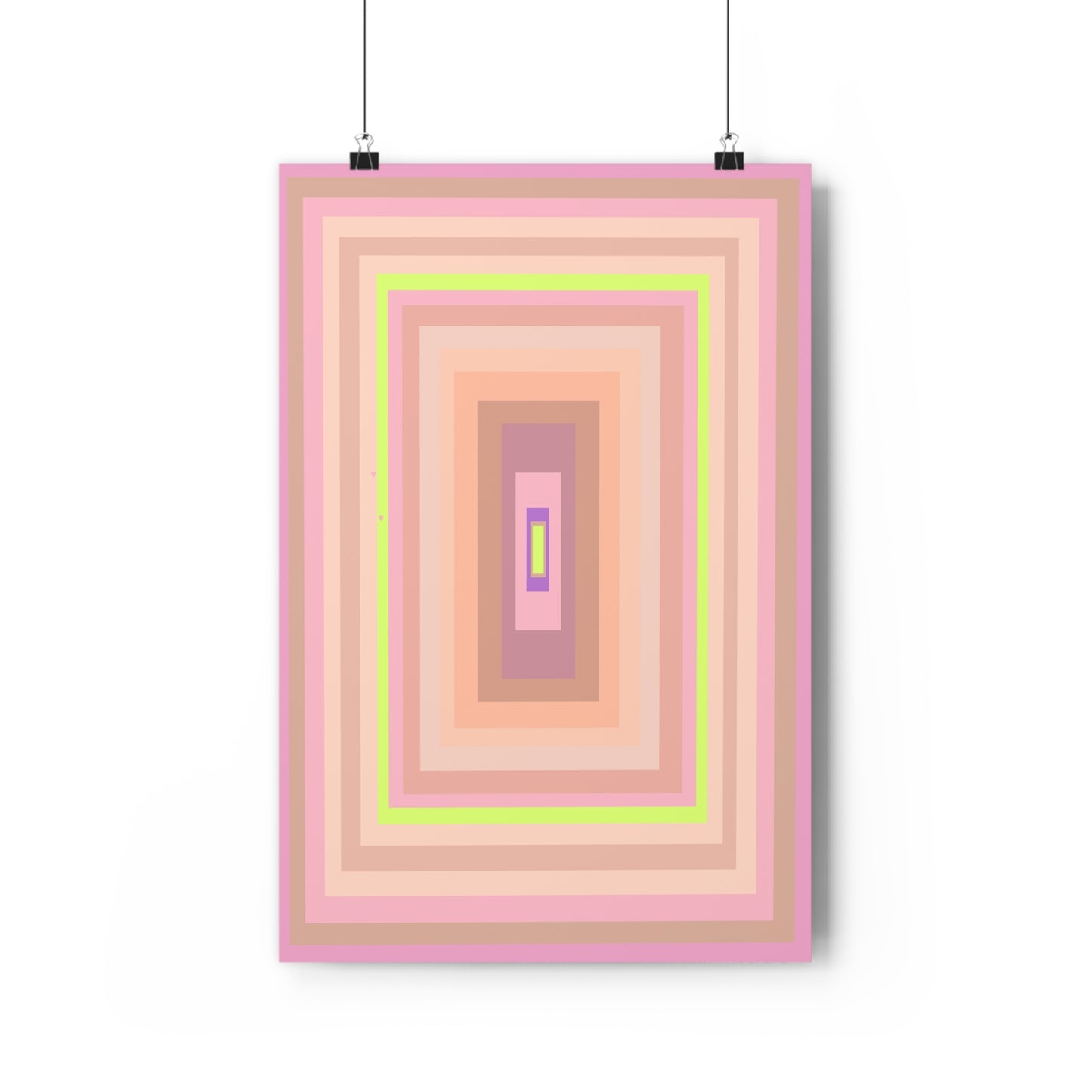 Aubry Pink Shades Geometric Art Print - The Mood Room By Viddy Pop Art Prints