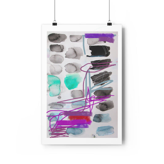 Britton Abstract Watercolor Art Print - The Mood Room By Viddy Pop Art Prints