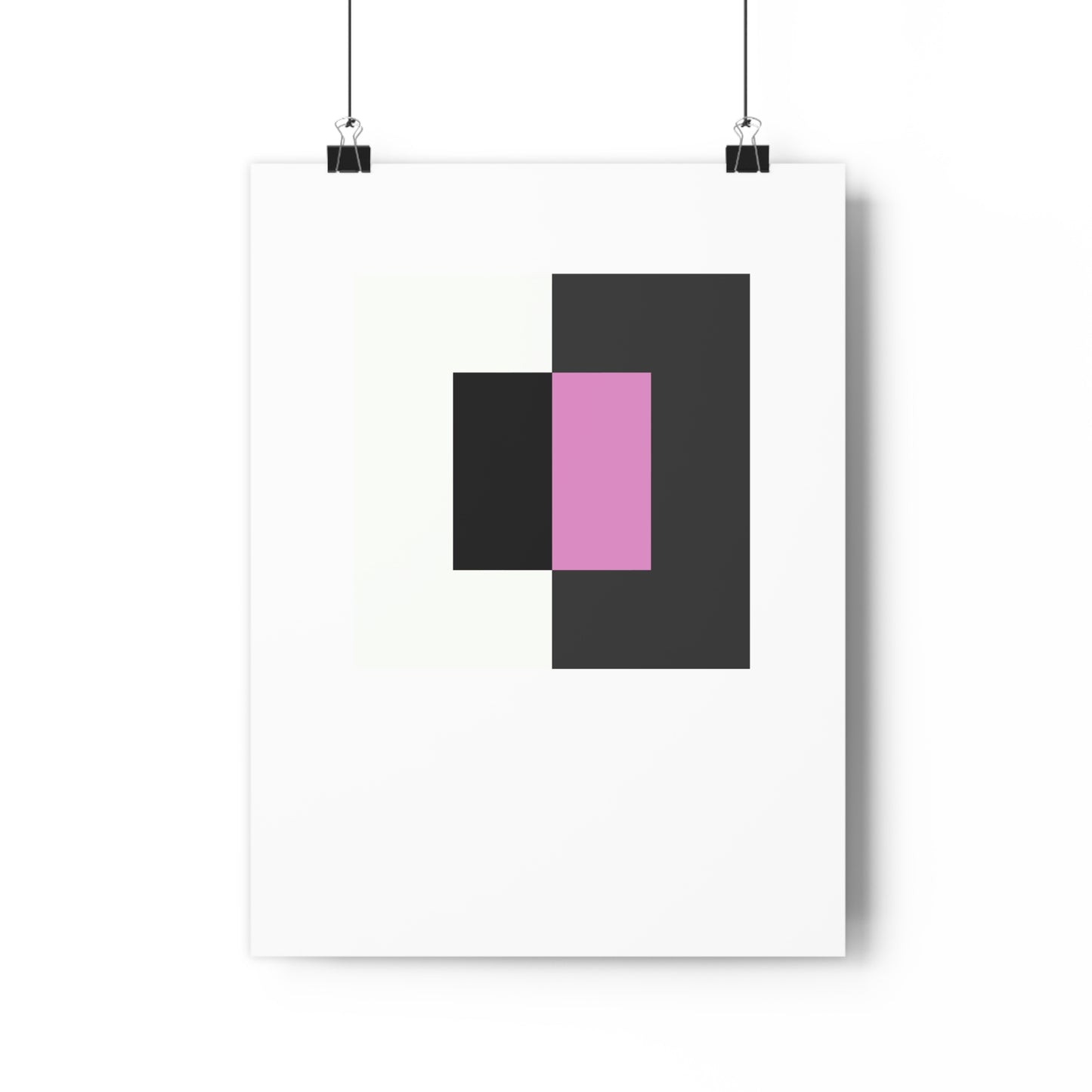 Purple Black and White Square Geometric Art Print - The Mood Room By Viddy Pop Art Prints