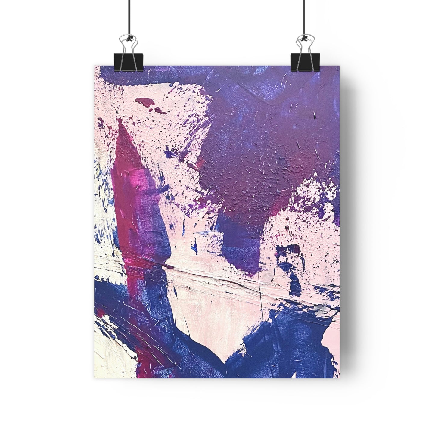 Morgan Purple Abstract Acrylic Art Print - The Mood Room By Viddy Pop Art Prints