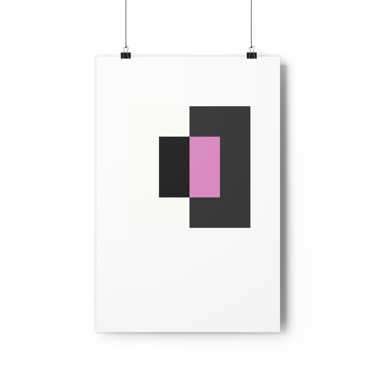 Purple Black and White Square Geometric Art Print - The Mood Room By Viddy Pop Art Prints