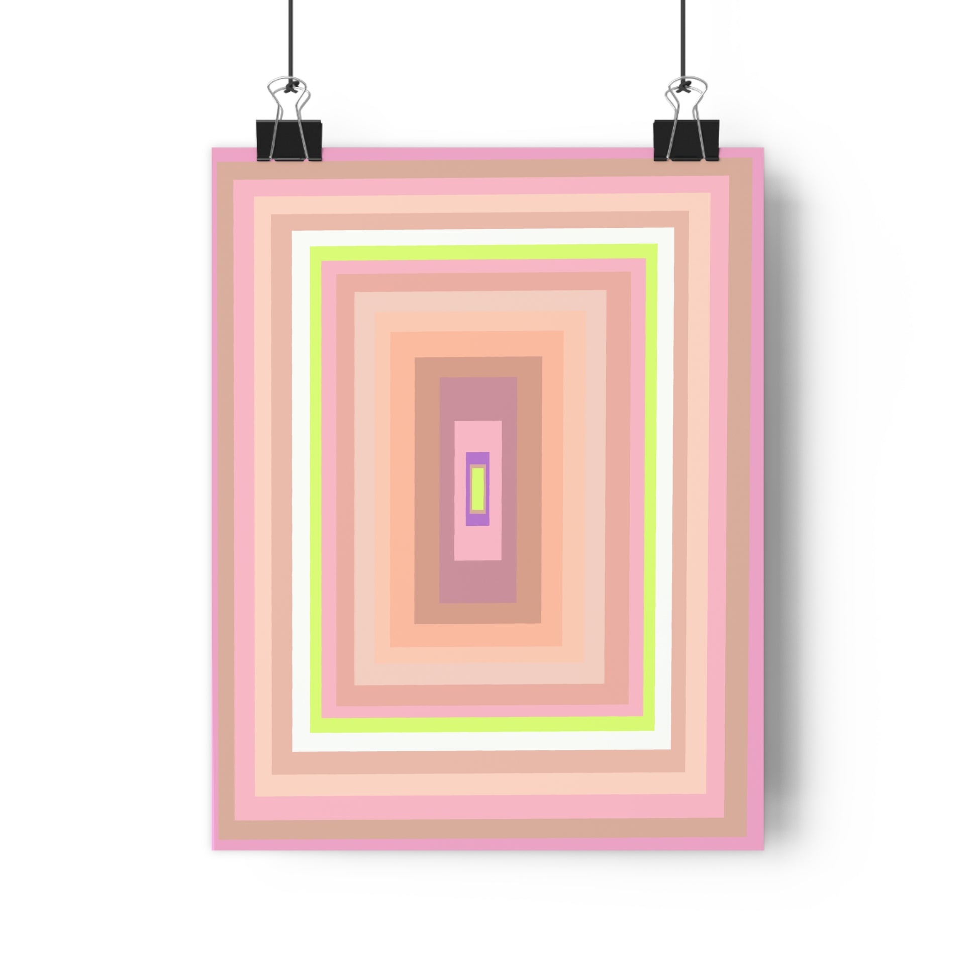 Aubry Pink Shades Geometric Art Print - The Mood Room By Viddy Pop Art Prints