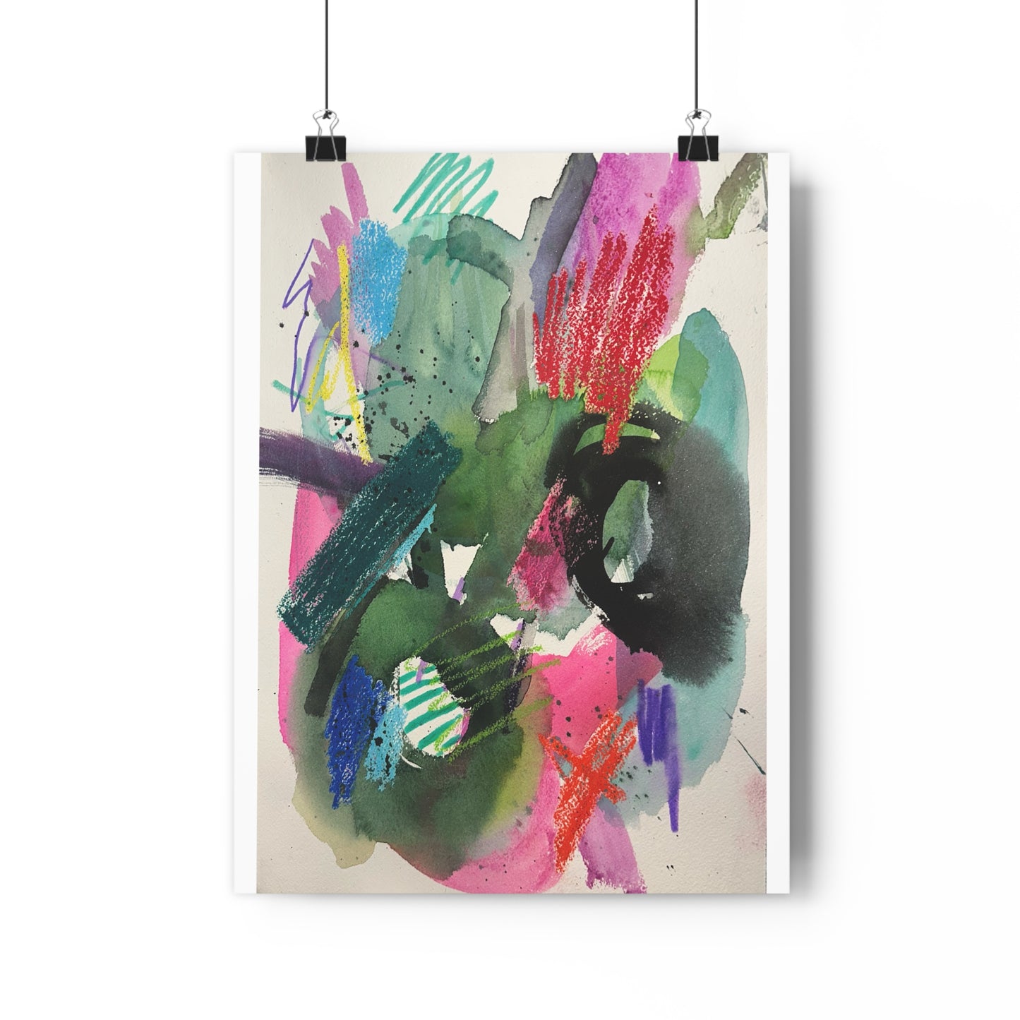 Sunday Splash Abstract Watercolor Art Print - The Mood Room By Viddy Pop Art Prints