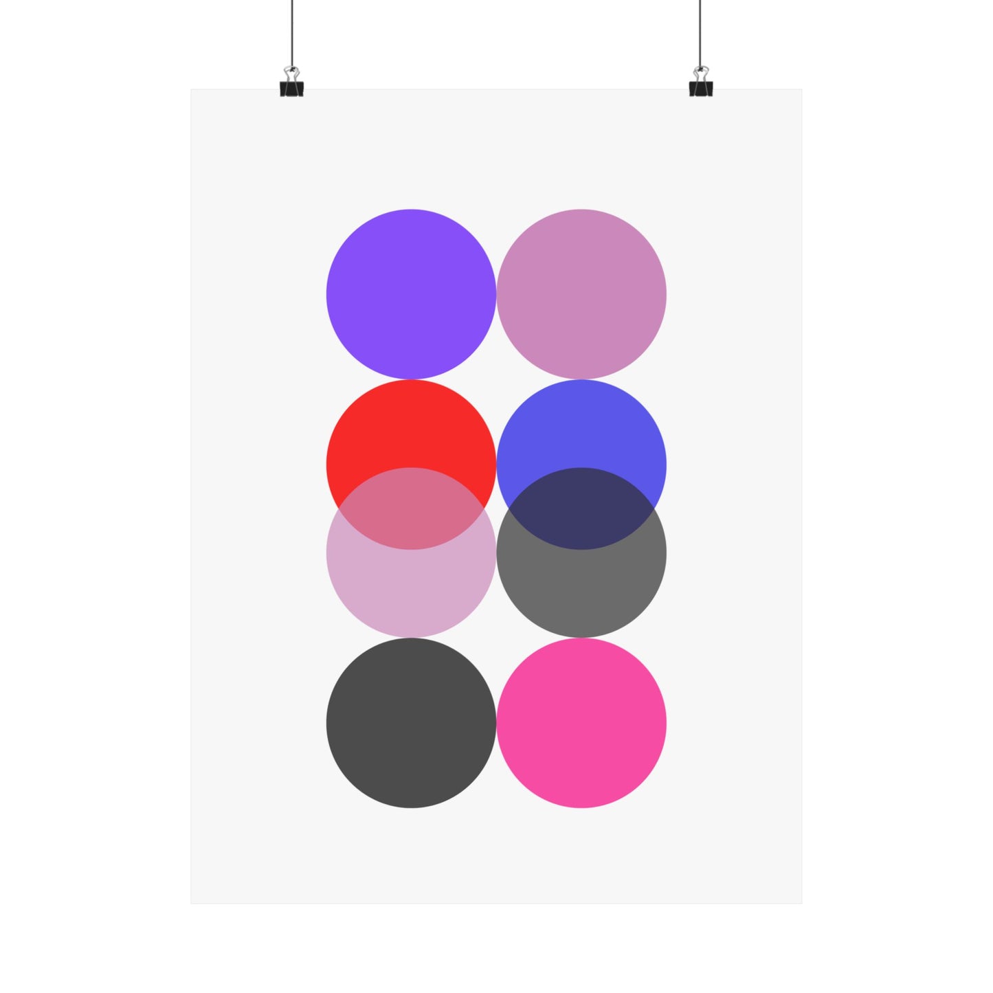 Circles Geometric Art Print