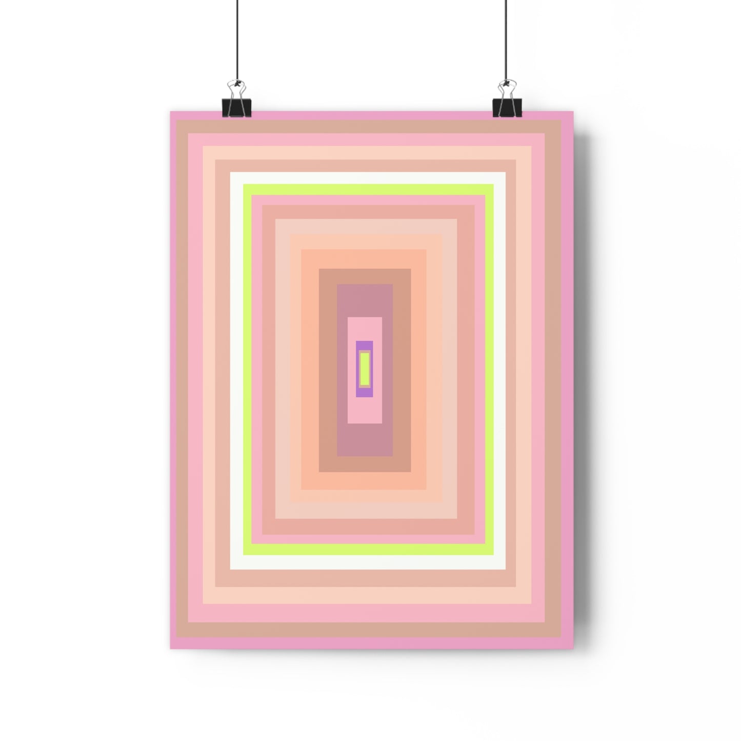 Aubry Pink Shades Geometric Art Print - The Mood Room By Viddy Pop Art Prints