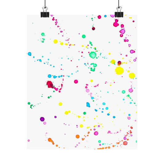 Michelle Abstract Splatter Acrylic Art Print