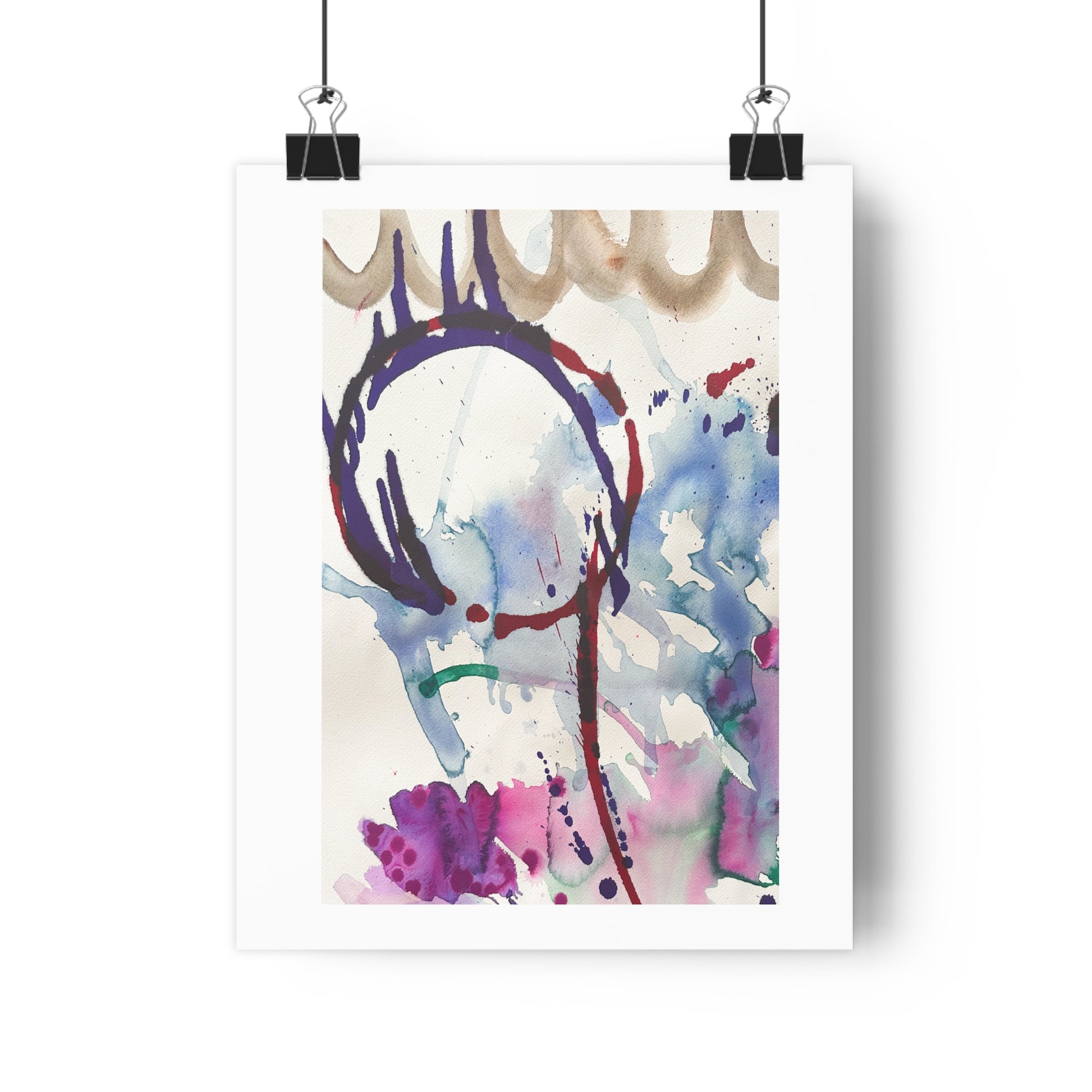 Circus Abstract Watercolor Art Print - The Mood Room By Viddy Pop Art Prints