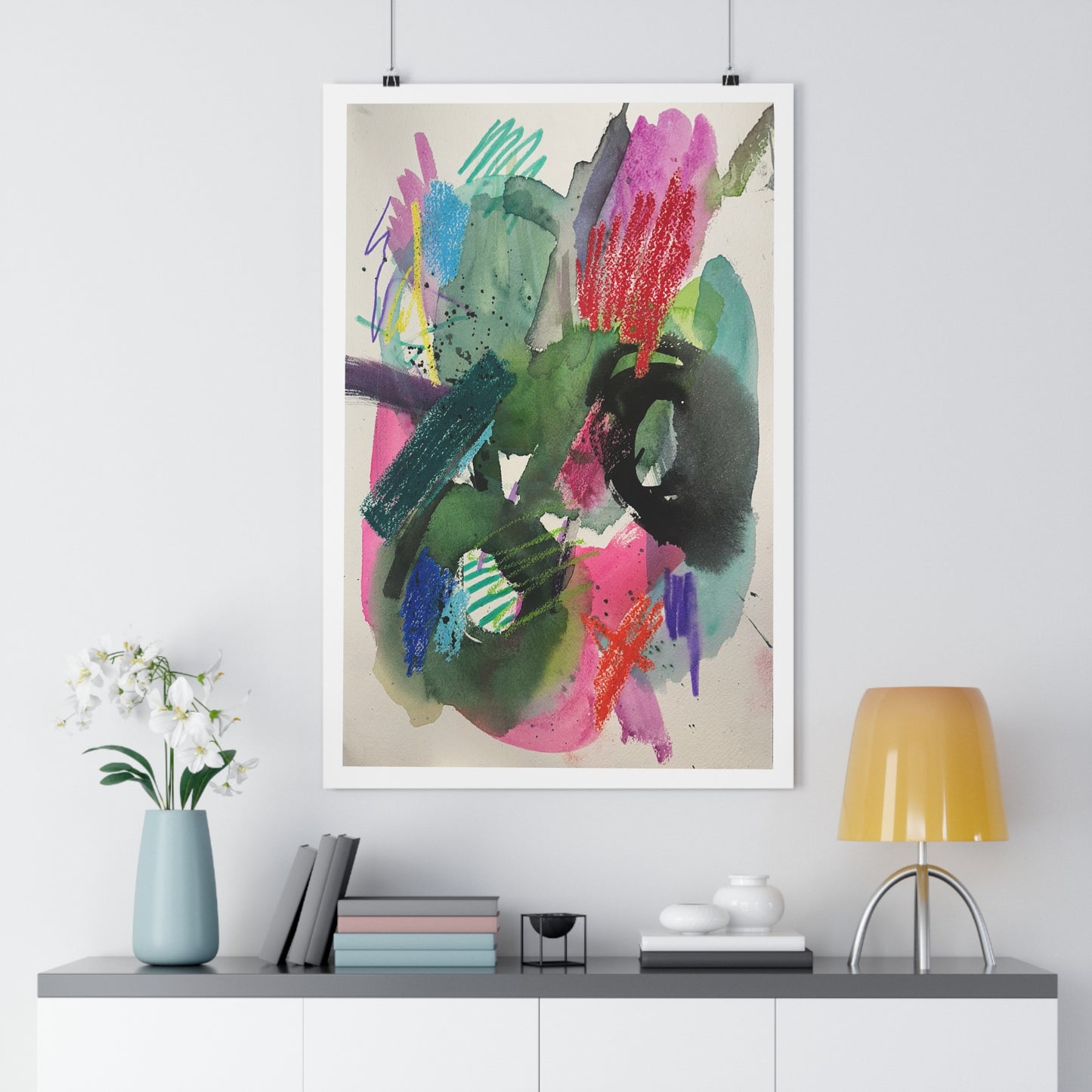 Sunday Splash Abstract Watercolor Art Print - The Mood Room By Viddy Pop Art Prints